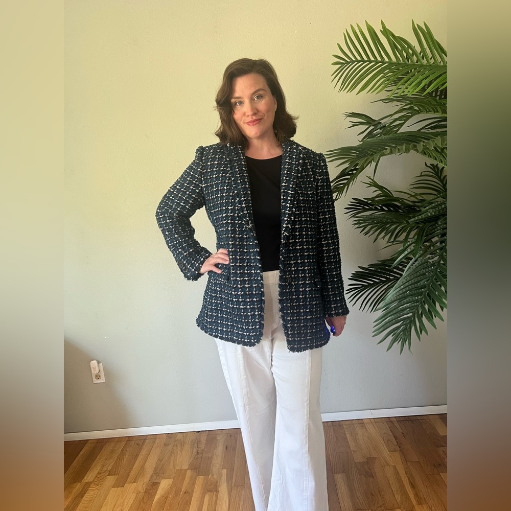 ✨Ann Taylor Petite Tweed Blazer - Size 14P✨